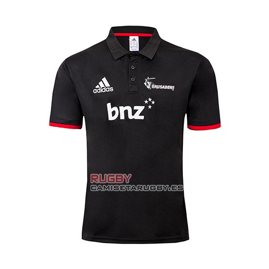 Camiseta Polo Crusaders Rugby 2019 Negro